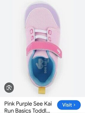 See Kai Run Kids Pink and Lavender Lightweight Mesh Sneakers